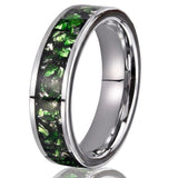 Douglas Green Inlay Band Ring - image 1