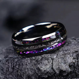 Noel Multicolor Triple Inlay Band Ring - image 5
