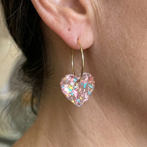 Mae Heart Earrings | Gold-Tone — image 2
