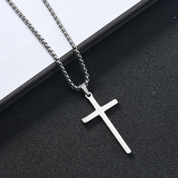 Leah Cross Necklace — Silver-Tone — image 1