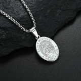 Evangeline Oval Angel Portrait Necklace - image 3