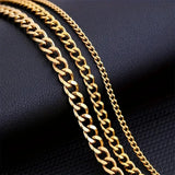 Edmund Men's Minimalist Curb Chain Necklace - image 3