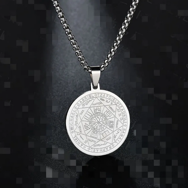Lily Angel and Six-Star Medallion Necklace - image 4