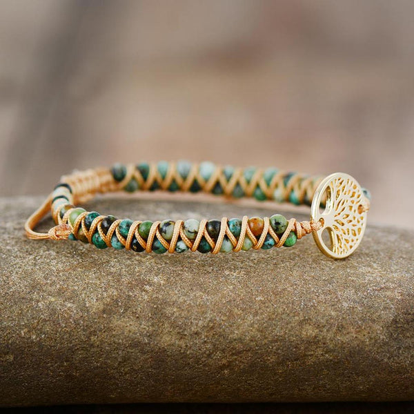 Mavis Jasper-Look Tree of Life Bracelet - image 5
