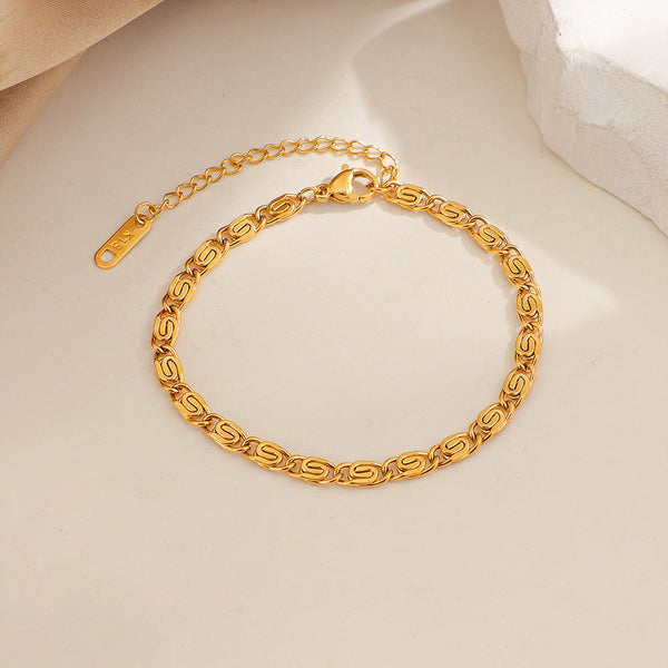 Frederick Braided Chain Bracelet — Gold-Tone — image 1
