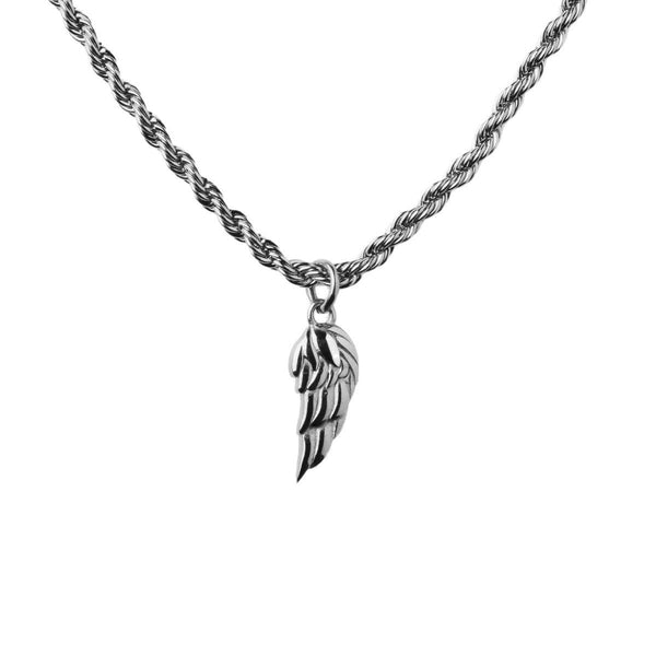 Jack Wing Pendant Necklace — Silver-Tone — image 1