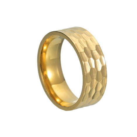 Julian Hammered Band Ring — Gold-Tone — image 1