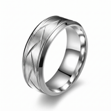 Gabriel Cutline Ring | Silver-Tone