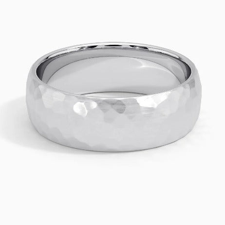 Benjamin Textured Center Ring — Silver-Tone — image 1