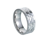 Julian Hammered Band Ring — Silver-Tone — image 1