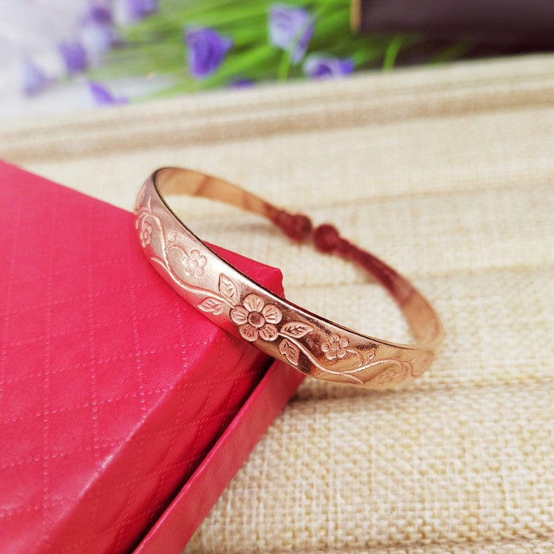 Penelope Dahlia Rose Bracelet | Copper-Tone
