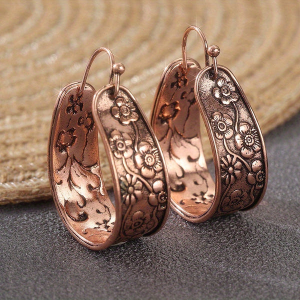 Alice Floral Earrings | Copper-Tone — image 2