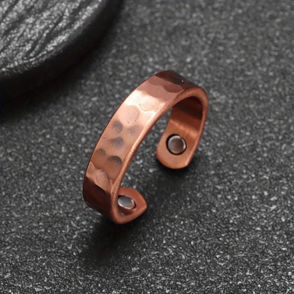 Adeline Textured Ring | Copper-Tone — image 3