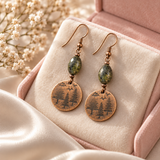 Rosalie Pine Earrings | Copper-Tone