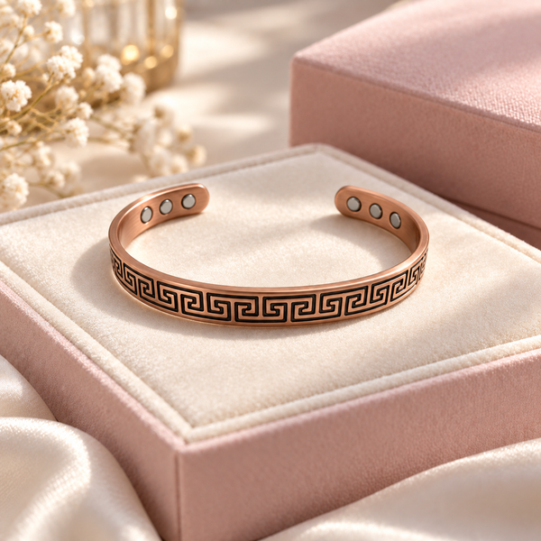 Valerie Greek Key Bracelet | Copper-Tone