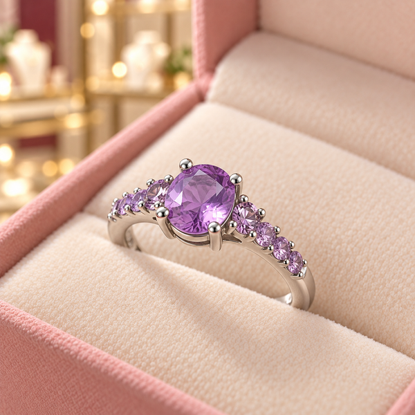 Harriet Ring (silver-tone) in a close detail view inside the Audrey boutique.