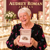 Celia Cross Ring | Copper-Tone presented by the Audrey owner.