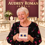 Abigail Blue Earrings in the Audrey Roman Jewels boutique — owner
