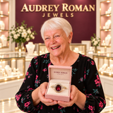 Noelle Red Ring | Gold-Tone presented by the Audrey owner.