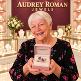 Lily Purple Heart Wrap Ring | Gold-Tone presented by the Audrey owner.