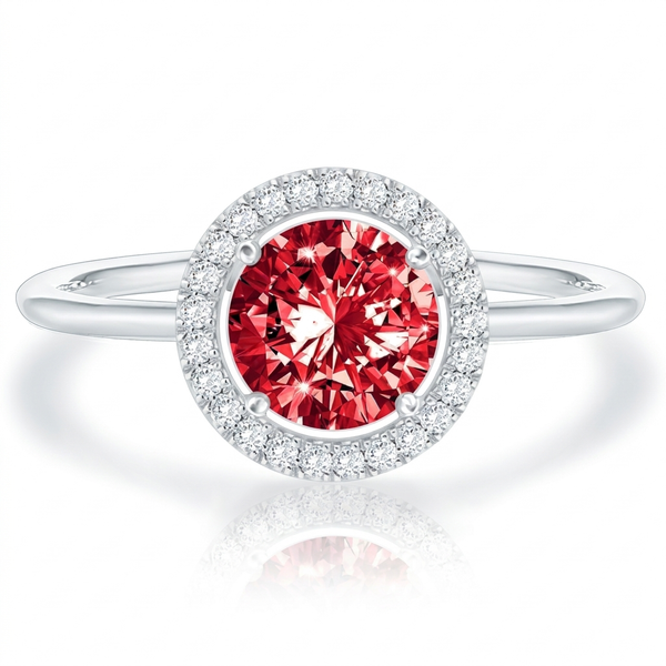 Jocelyn Crimson Ring | Silver-Tone — image 4