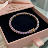 Julia Purple Tennis Bracelet — Gold-Tone — image 3