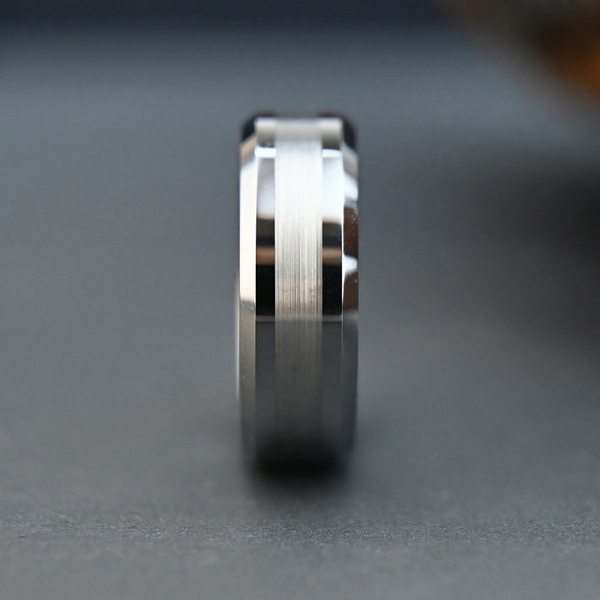 Neil Satin Center Band Ring - image 4