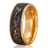 Robert Black Band Ring | Gold-Tone