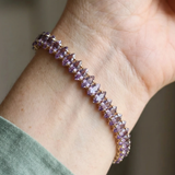 Ruth Purple Marquise Tennis Bracelet | Gold-Tone — image 2