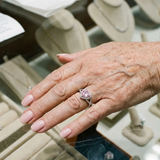 Gloria Twisted Halo Ring | Silver-Tone — image 2