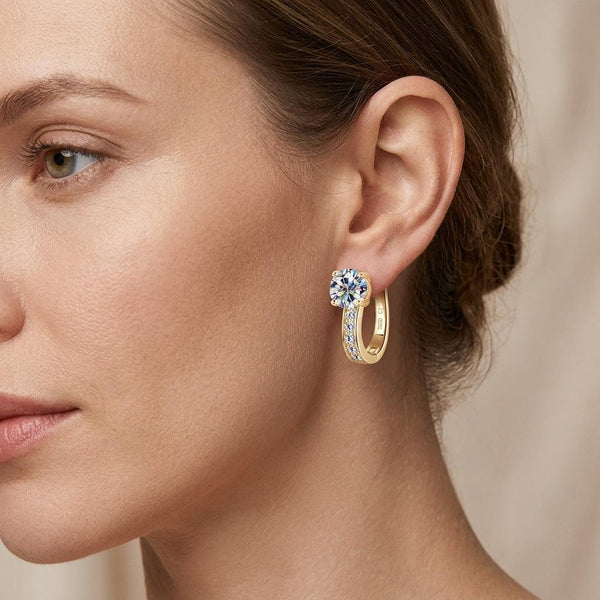 Pamela Small Gold-Tone Hoop Earrings — image 4