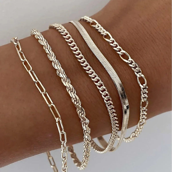 Genevieve Bracelet Set — Silver-Tone — image 5