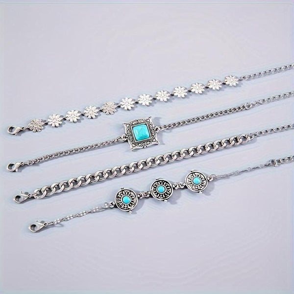 Teresa Rainbow Accent Bracelet Set | Silver-Tone — image 3
