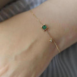 Judith Green Accent Bracelet | Gold-Tone