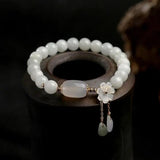 Clementine Aquamarine-Blue Daisy Bracelet - image 1