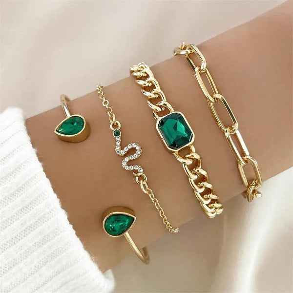 Eloise Green Sparkle Bracelet - image 1