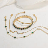 Iris Emerald-Green Shimmer Bracelet Set - image 2