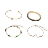 Iris Emerald-Green Shimmer Bracelet Set - image 3