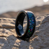 Cedric Multicolor Inlay Band Ring | Black - image 8