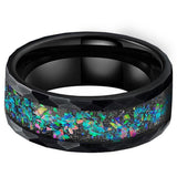 Cedric Multicolor Inlay Band Ring | Black - image 9