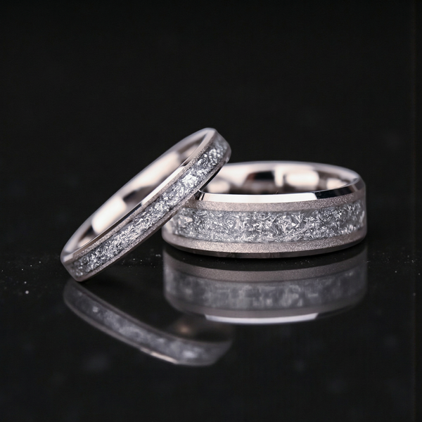 Roger Sandblasted Inlay Ring | Silver-Tone - image 12