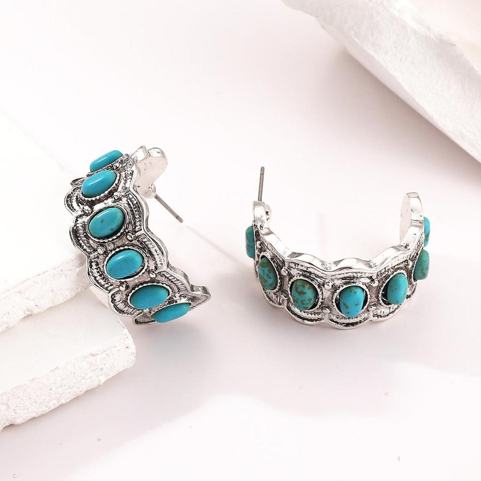 Caroline Shore Earrings | Silver-Tone