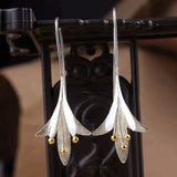 Lillian Flower Earrings | Silver-Tone — image 2