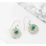 Emilia Boho Turquoise-Color Earrings | Two-Tone — image 2