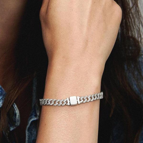 Mabel Wide Gold-Tone Curb Chain Bracelet — image 3