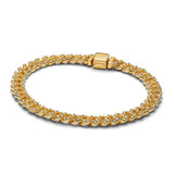 Mabel Wide Curb Chain Bracelet — Gold-Tone — image 4