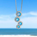 Penelope Opal-Effect Sparkle Necklace | Silver-Tone