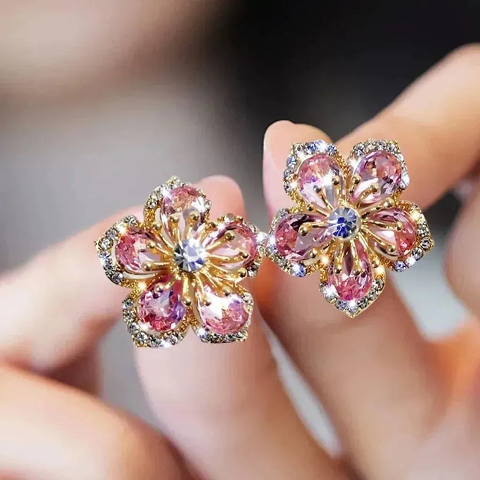 Clarice Multicolor Sparkle Earrings | Silver-Tone