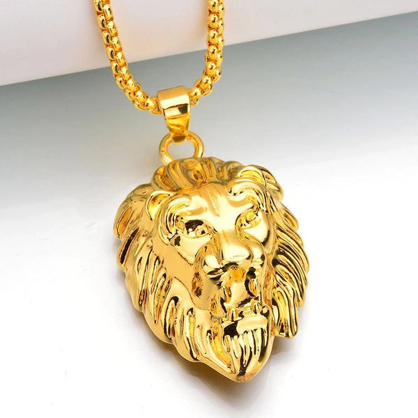 Laurence Lion Pendant Necklace — Gold-Tone — image 1