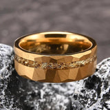 Harold Faceted Inlay Band Ring | Gold-Tone — image 2